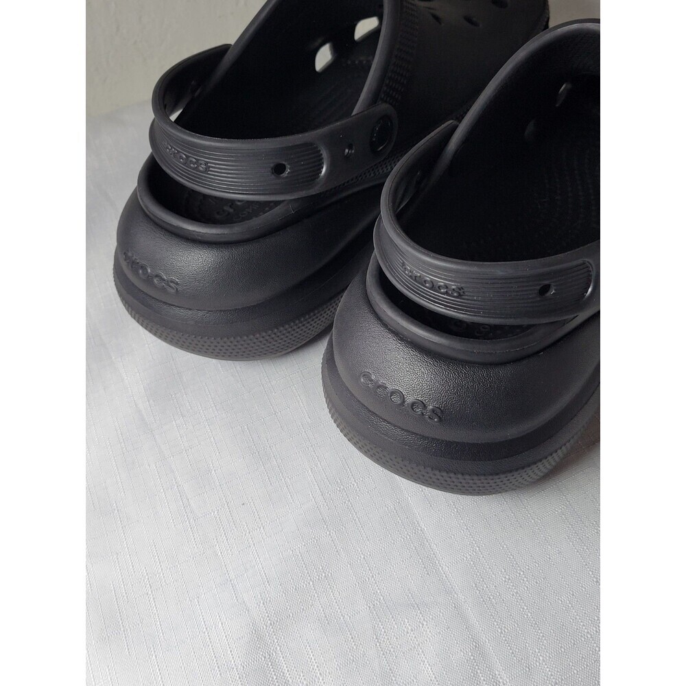 Crocs Iconic comfort Unisex Size Men's 6 Women's 8 Black  Crush Clog - Picture 16 of 16